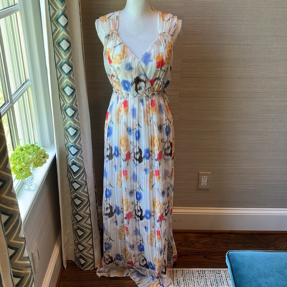 Reiss empire waist goddess maxi dress